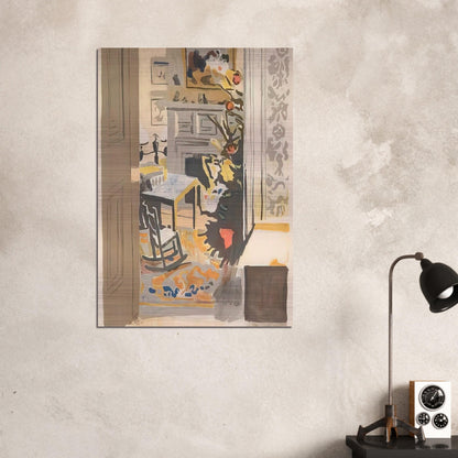 THE CHRISTMAS TREE 1971 - Fairfield Porter Brushed Aluminum Print - 70x100 cm / 28x40 inches | Fairfield Porter Aluminum Print | Fairfield Porter Prints