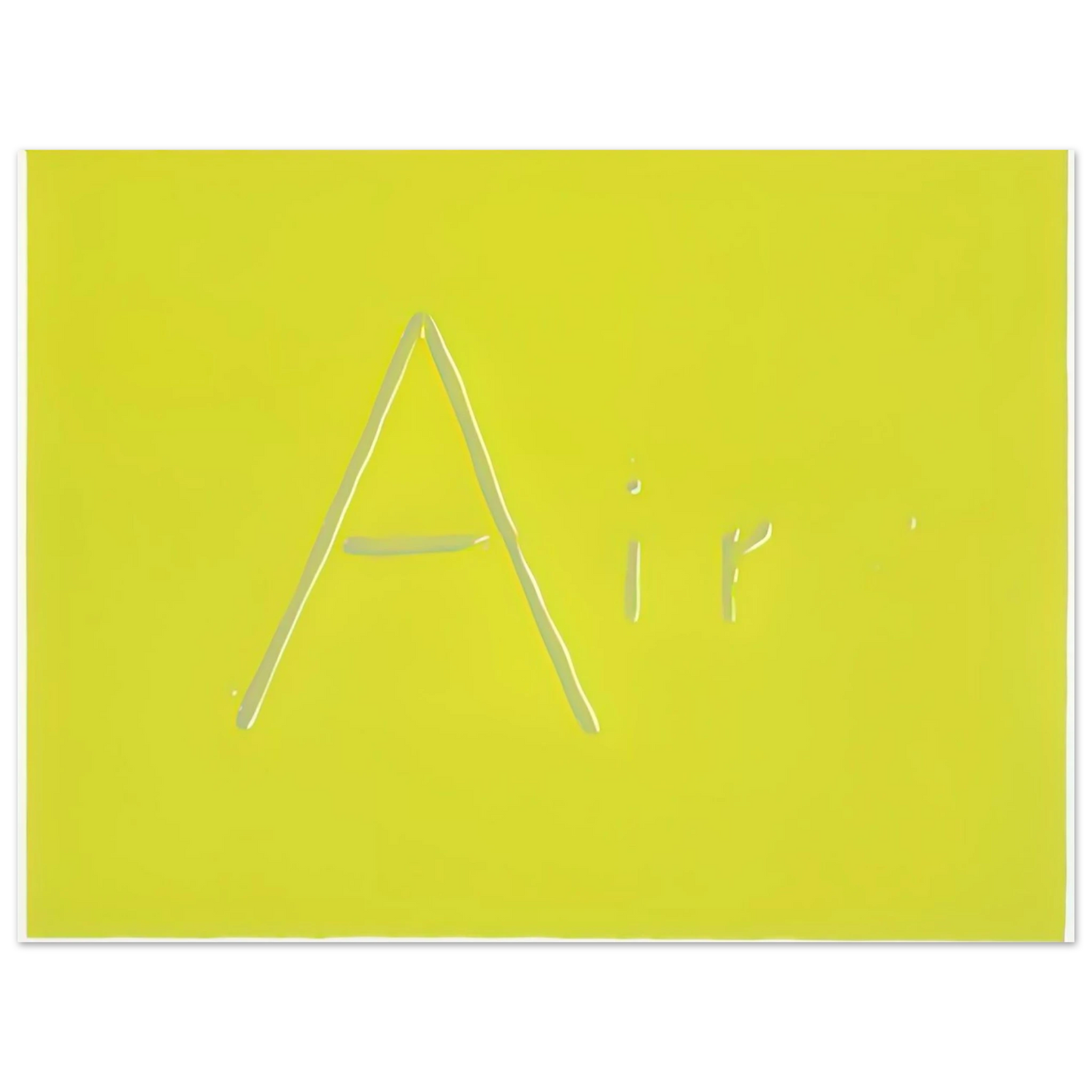 Edward Ruscha - AIR 1969  75x100 cm / 30x40inches Fine Art Poster