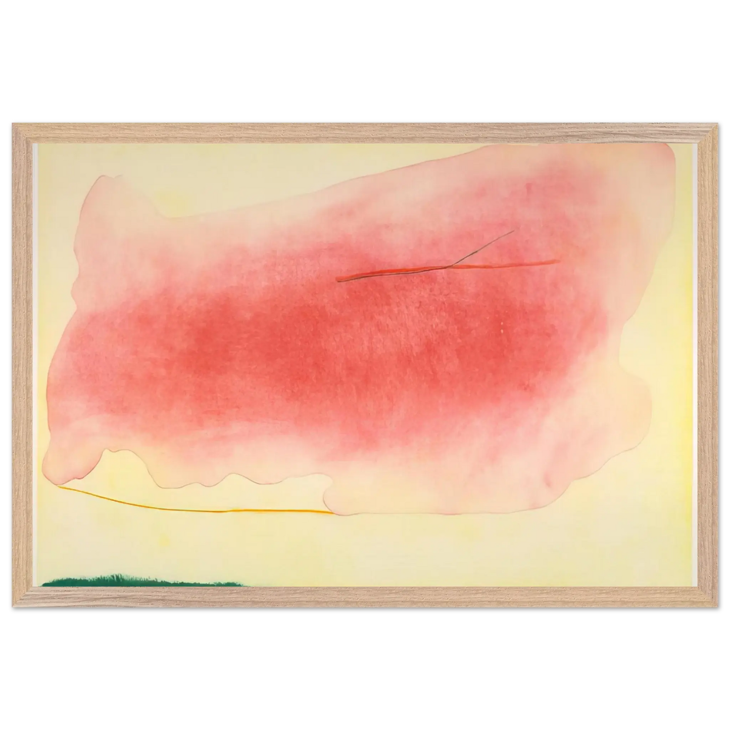 Helen Frankenthaler - Nepenthe - 1972 Wall art - 20x25 cm / 8x10 Inches - Premium Wooden Framed Poster With Fine Art Paper - Wood frame