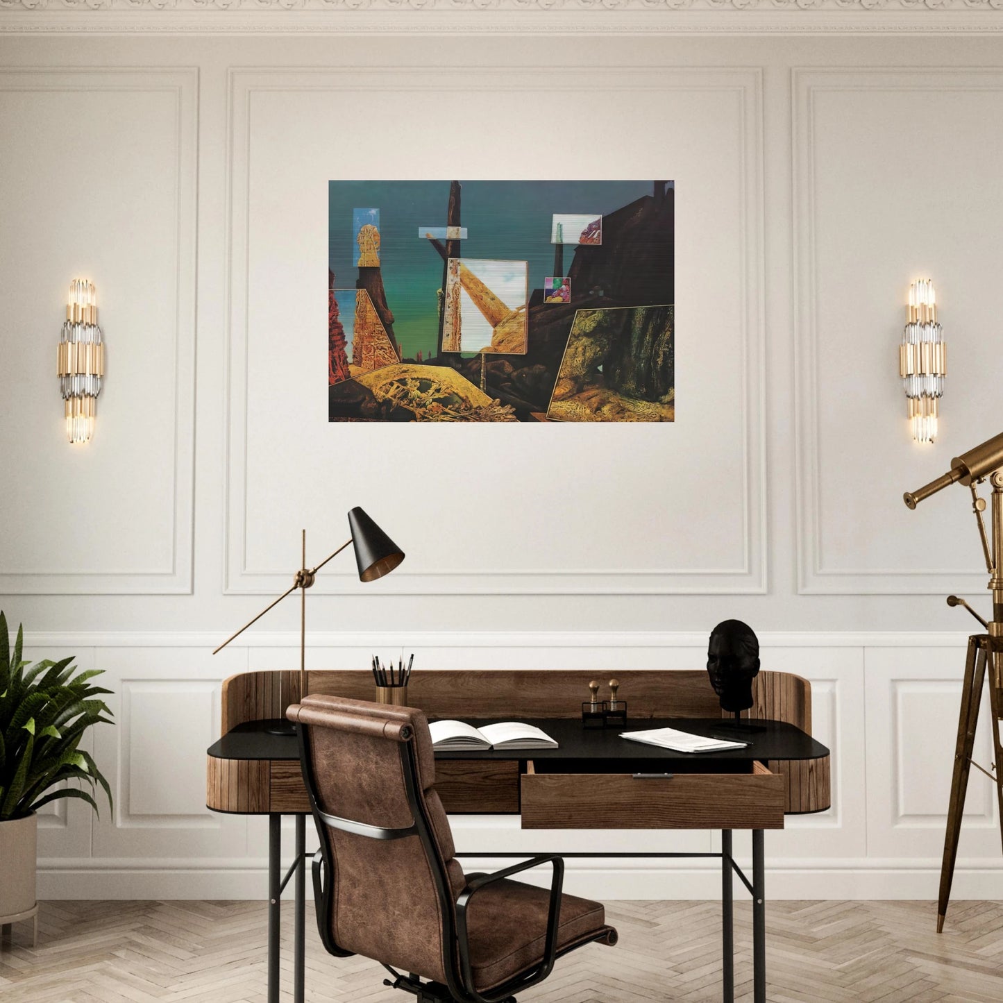 The Anti-Pope - Max Ernst Brushed Aluminum Print - 70x100 cm / 28x40 inches | Max Ernst Aluminum Print | Max Ernst Prints