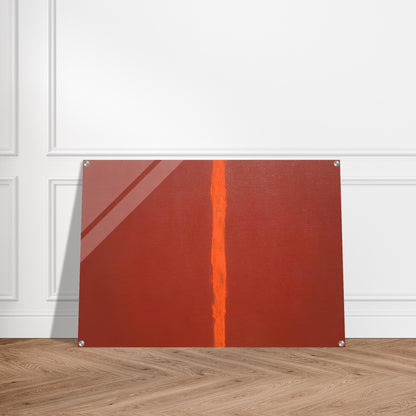 Onement III - Barnett Newman Acrylic Print - 70x100 cm / 28x40″ inches | Barnett Newman Wall Art | Barnett Newman Prints