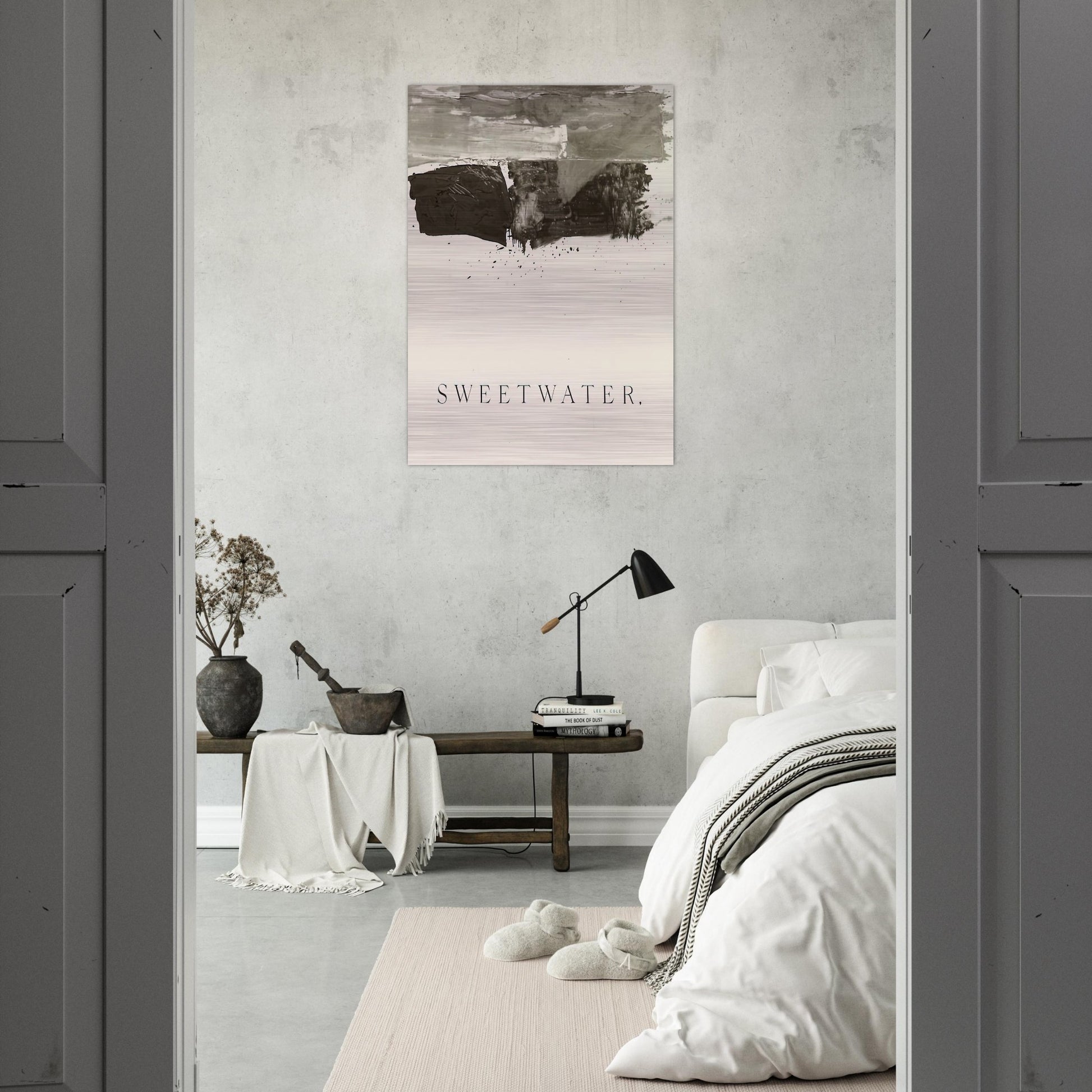 SWEETWATER 1959 - Edward Ruscha Brushed Aluminum Print - 70x100 cm / 28x40 inches | Edward Ruscha Aluminum Print | Edward Ruscha Prints