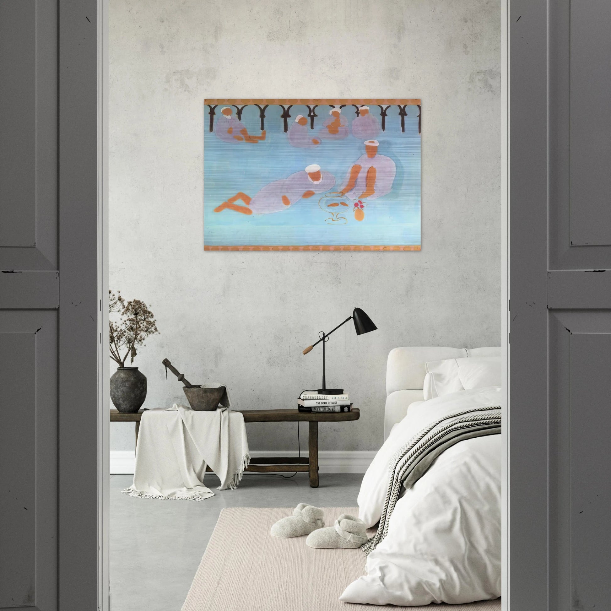 MOROCCAN CAF 1913 - Henri Matisse Brushed Aluminum Print - 70x100 cm / 28x40 inches | Henri Matisse Aluminum Print | Henri Matisse Prints