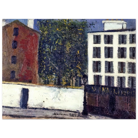Maurice Utrillo - MONTMARTRE STREET  75x100 cm / 30x40inches Fine Art Poster