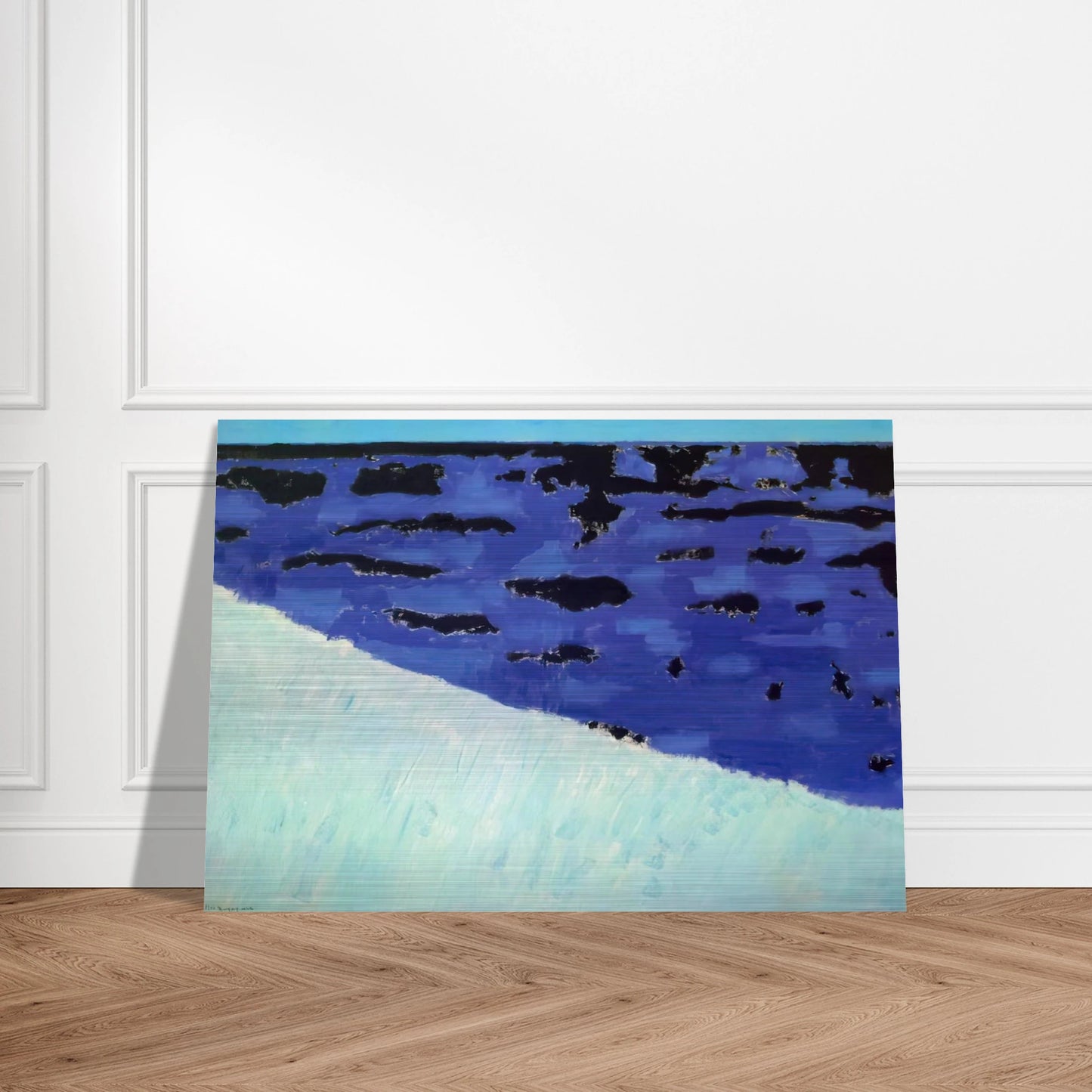 Sea Grasses and Blue Sea - 1958 - Milton Avery Brushed Aluminum Print - 70x100 cm / 28x40 inches | Milton Avery Aluminum Print | Milton Avery Prints