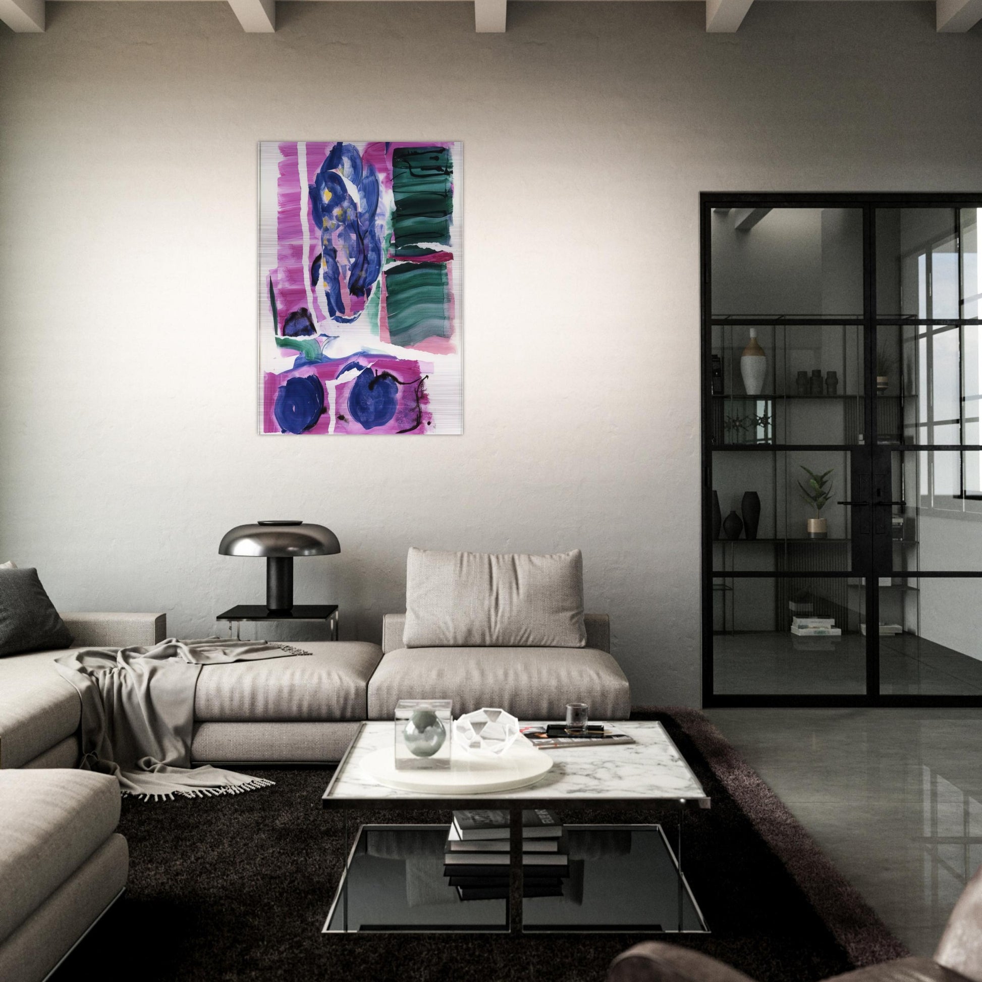 Variations I on Clark's Cove - Grace Hartigan Brushed Aluminum Print - 70x100 cm / 28x40 inches | Grace Hartigan Aluminum Print | Grace Hartigan Prints