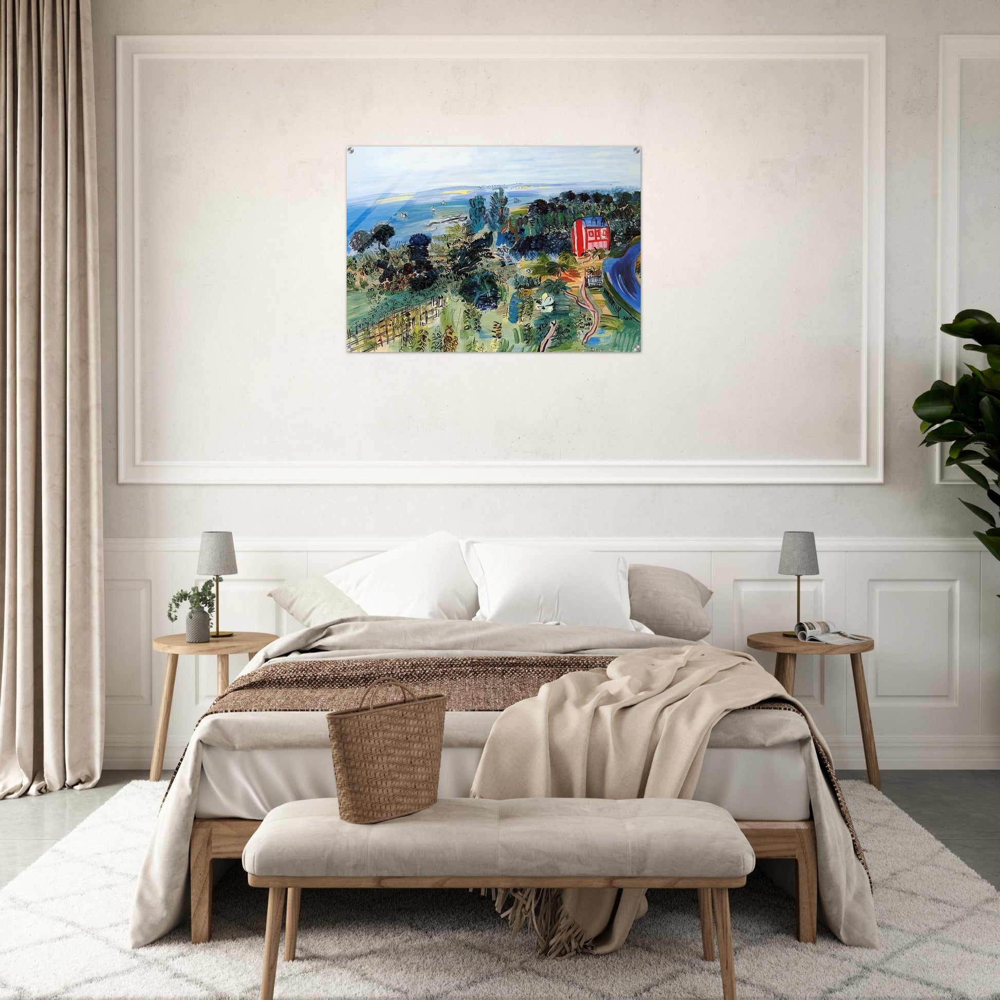 VILLERVILLE - Raoul Dufy Acrylic Print - 70x100 cm / 28x40″ inches