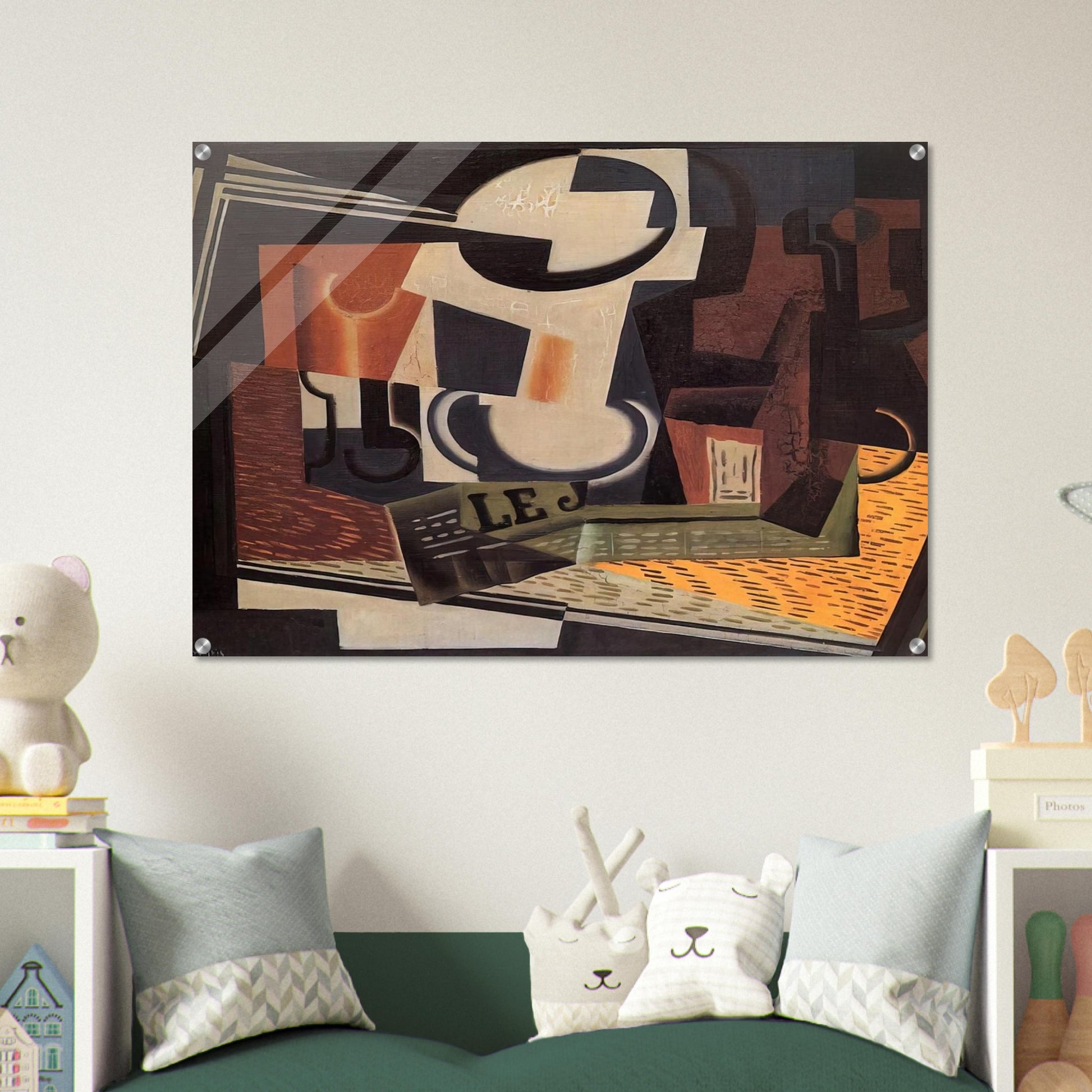 STILL LIFE WITH FRUIT BOWL 1918 - Juan Gris Acrylic Print - 70x100 cm / 28x40″ inches
