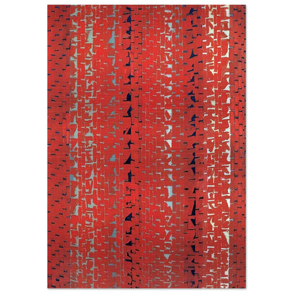 RED SUNSET OLD POND CONCERTO 1972 - Alma Woodsey Thomas Brushed Aluminum Print - 70x100 cm / 28x40 inches | Alma Woodsey Thomas Aluminum Print | Alma Woodsey Thomas Prints