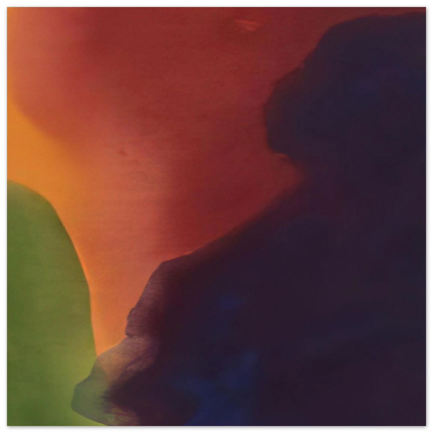 Helen Frankenthaler - Blue Atmosphere III - 1963 Wall art - 30x30 cm / 12x12 inches - Premium Wooden Framed Poster With Fine Art Paper-canvas - Black frame
