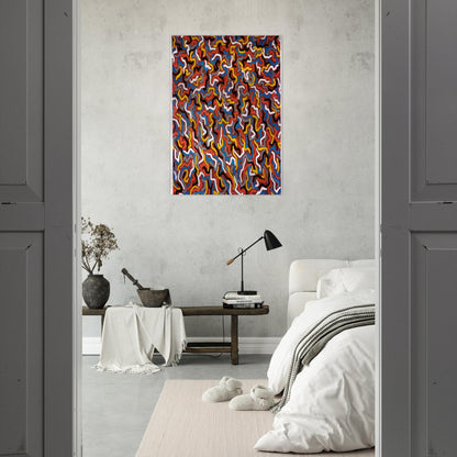 Squiggles - Sol LeWitt Brushed Aluminum Print - 70x100 cm / 28x40 inches | Sol LeWitt Aluminum Print | Sol LeWitt Prints