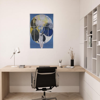 THE LARGE FIGURE PAINTINGS NR 5 1907 - Hilma af Klint Brushed Aluminum Print - 70x100 cm / 28x40 inches | Hilma af Klint Aluminum Print | Hilma af Klint Prints