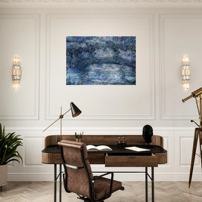 The Japanese Bridge 3 - claude monet Brushed Aluminum Print - 70x100 cm / 28x40 inches | claude monet Aluminum Print | claude monet Prints