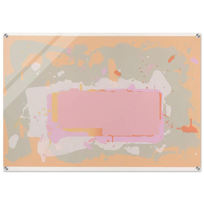 Yellow and Pink - 1971 - John Hoyland Acrylic Print - 70x100 cm / 28x40″ inches