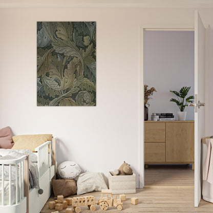 ACANTHUS WALLPAPER 1875 - William Morris Brushed Aluminum Print - 70x100 cm / 28x40 inches | William Morris Aluminum Print | William Morris Prints