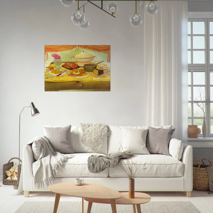STILL LIFE - Fernando Botero Brushed Aluminum Print - 70x100 cm / 28x40 inches | Fernando Botero Aluminum Print | Fernando Botero Prints