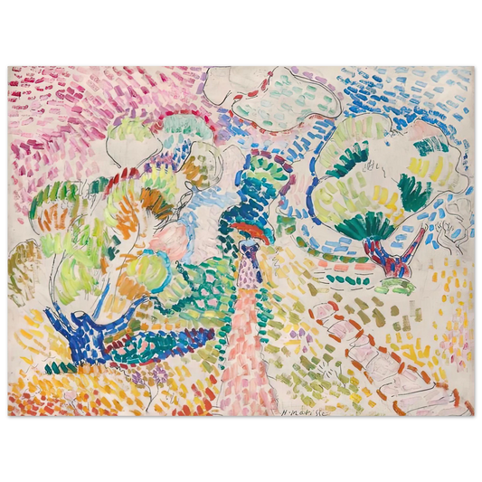 Henri Matisse - MADAME MATISSE IN THE OLIVE GROVE 1905  75x100 cm / 30x40inches Fine Art Poster