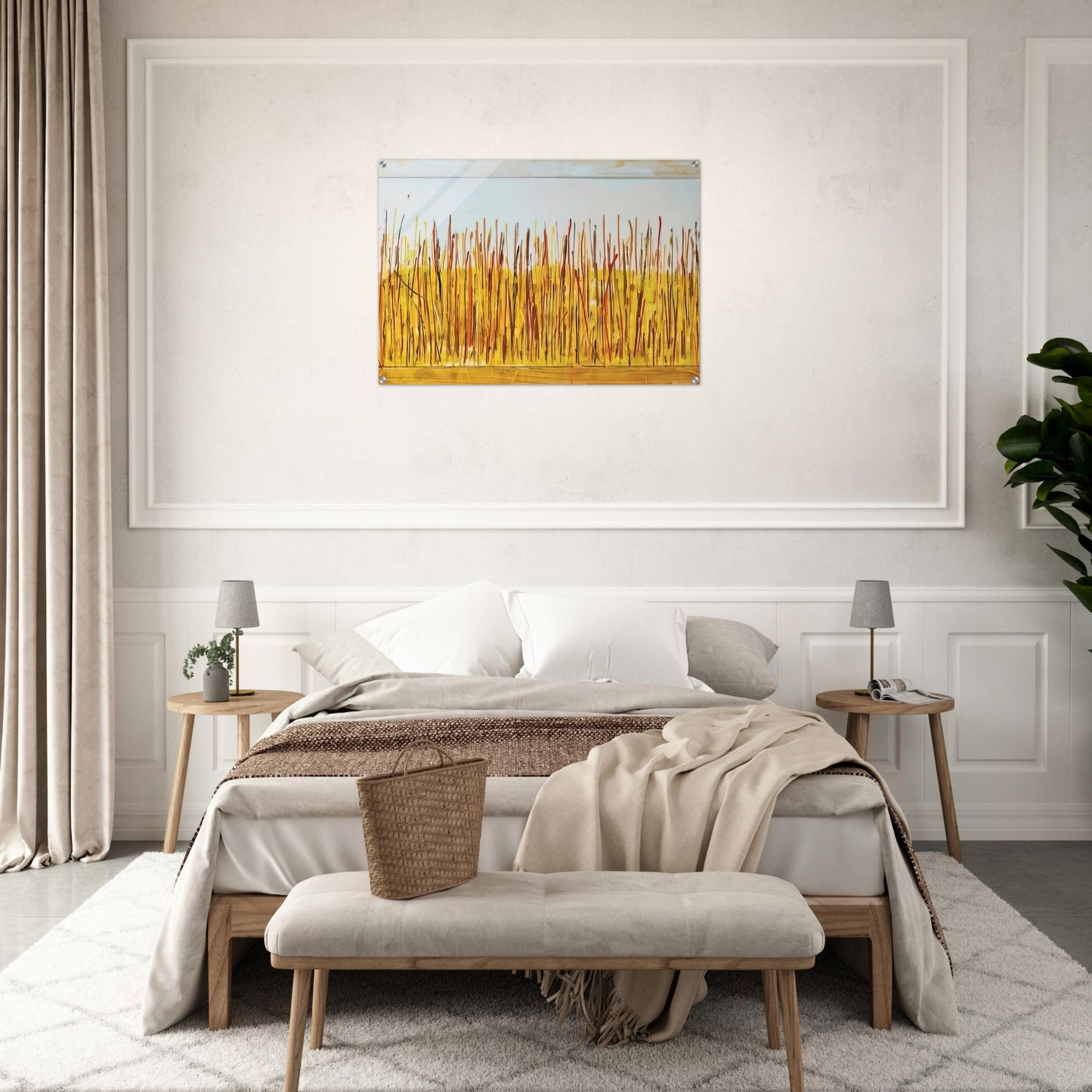 Campo di grano - 1984 - Mario Schifano Acrylic Print - 70x100 cm / 28x40″ inches