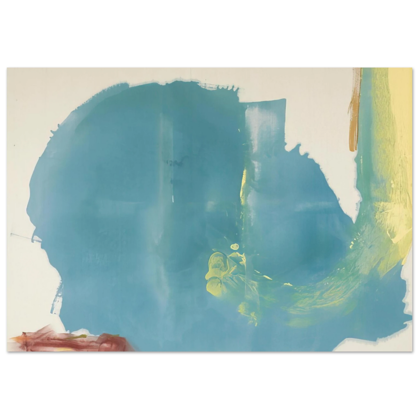 Helen Frankenthaler - Where Necessary - 1977 Wall art - 13x18 cm / 5x7 inches - Fine Art Poster-canvas - -