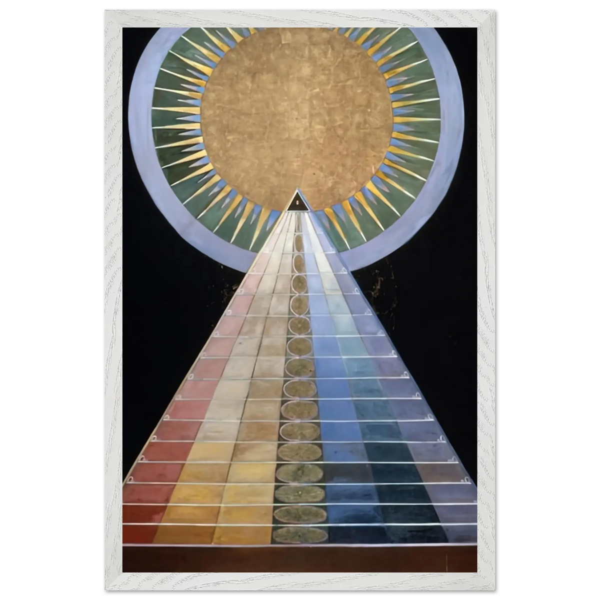 Hilma af Klint - ALTAR PAINTING 1915 Wall art - 20x25 cm / 8x10 Inches - Premium Wooden Framed Poster With Fine Art Paper - Black frame