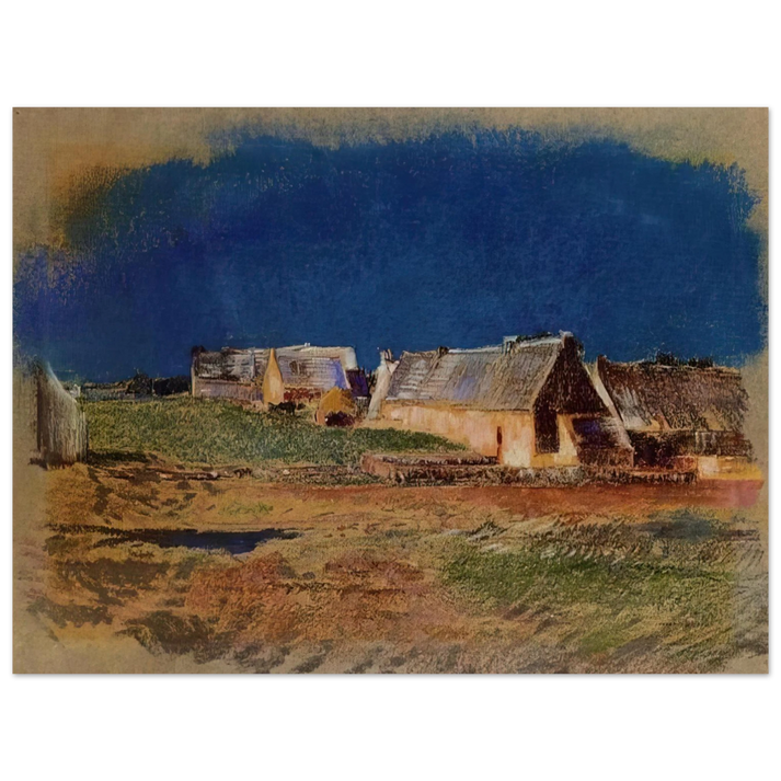 Odilon Redon - LANDSCAPE IN BRITTANY PEYRELEBADE  75x100 cm / 30x40inches Fine Art Poster