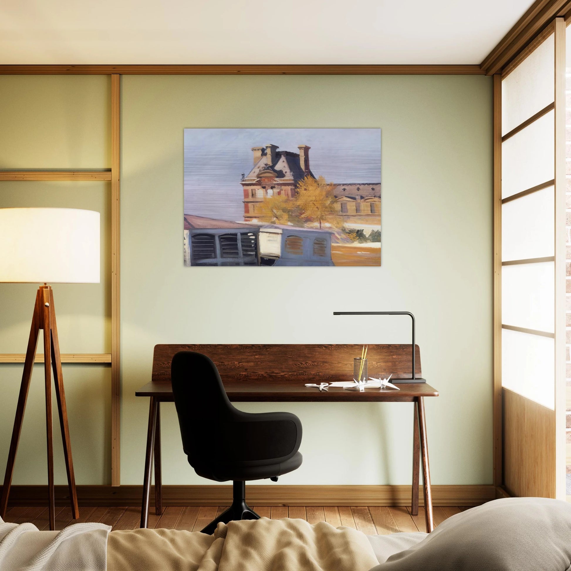 Le Pavillon de Flore - Edward Hopper Brushed Aluminum Print - 70x100 cm / 28x40 inches | Edward Hopper Aluminum Print | Edward Hopper Prints