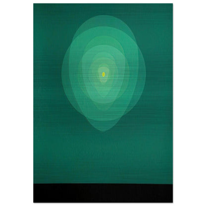 Green Mandala - 1969 - Clarence Holbrook Carter Brushed Aluminum Print - 70x100 cm / 28x40 inches | Clarence Holbrook Carter Aluminum Print | Clarence Holbrook Carter Prints