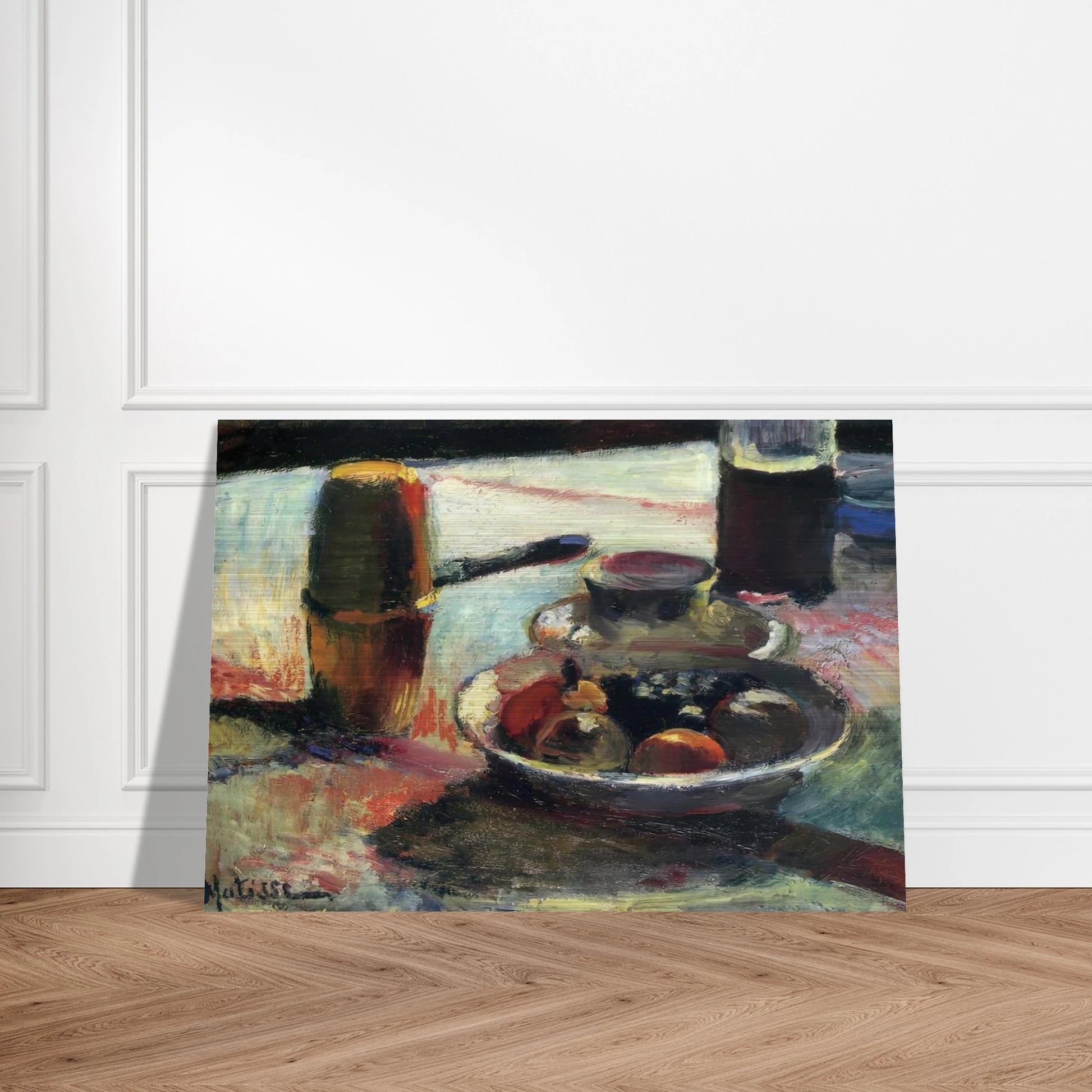 FRUIT AND COFFEE POT - Henri Matisse Brushed Aluminum Print - 70x100 cm / 28x40 inches | Henri Matisse Aluminum Print | Henri Matisse Prints