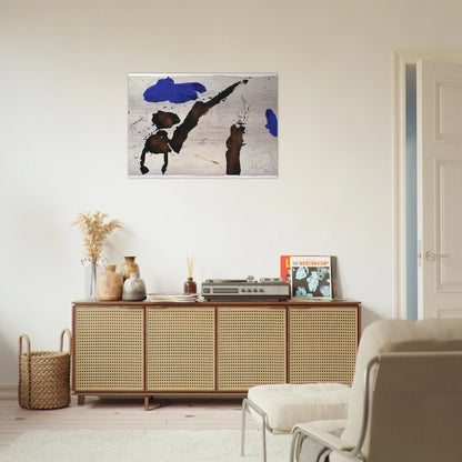 Gc-17 - 1990 - Emil Schumacher Brushed Aluminum Print - 70x100 cm / 28x40 inches | Emil Schumacher Aluminum Print | Emil Schumacher Prints