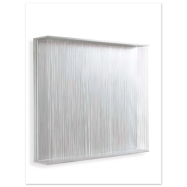 Jesus Rafael Soto - VIBRATION BLANCHE 1995  75x100 cm / 30x40inches Fine Art Poster
