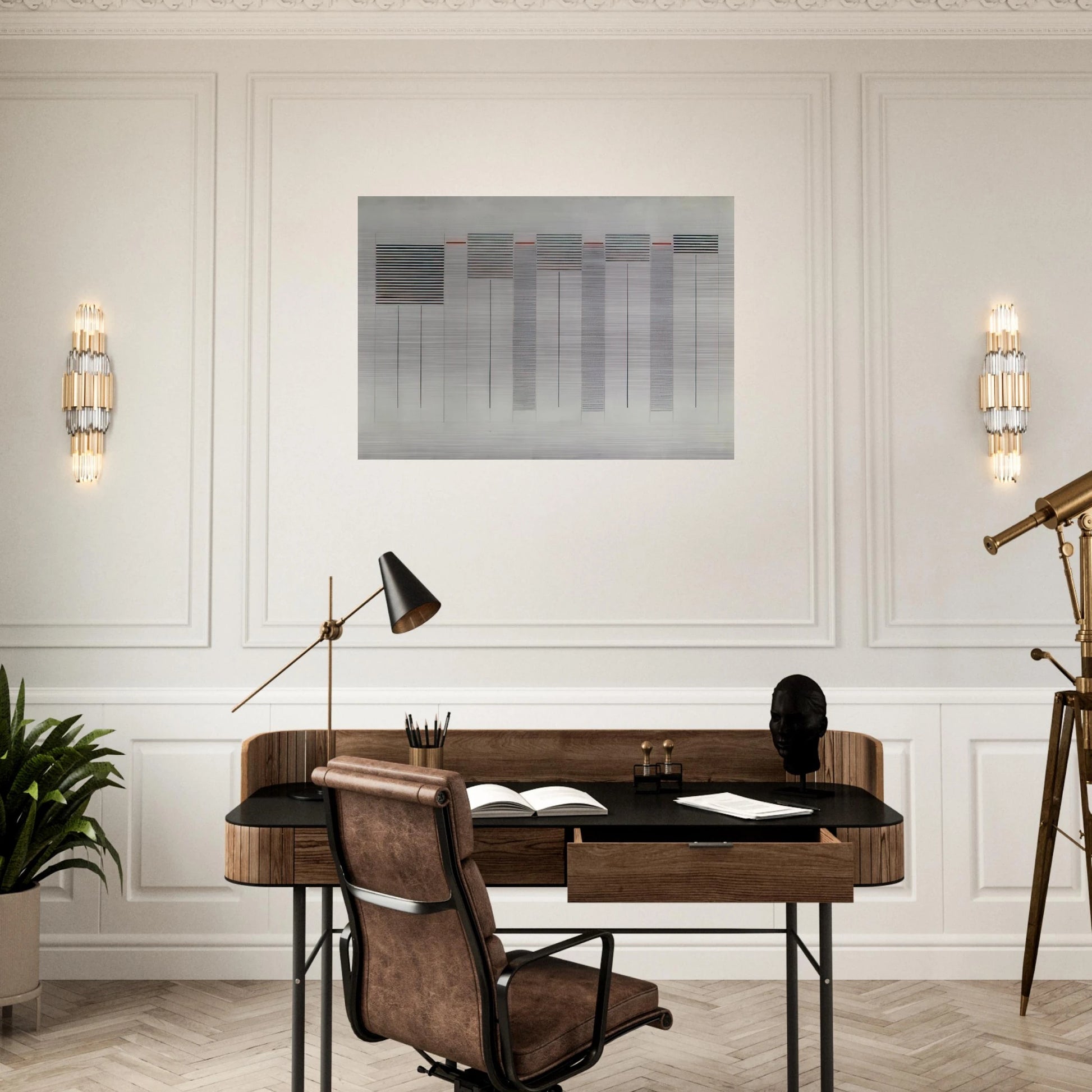 Acrilico n. 12 - 1976 - Bice Lazzari Brushed Aluminum Print - 70x100 cm / 28x40 inches | Bice Lazzari Aluminum Print | Bice Lazzari Prints