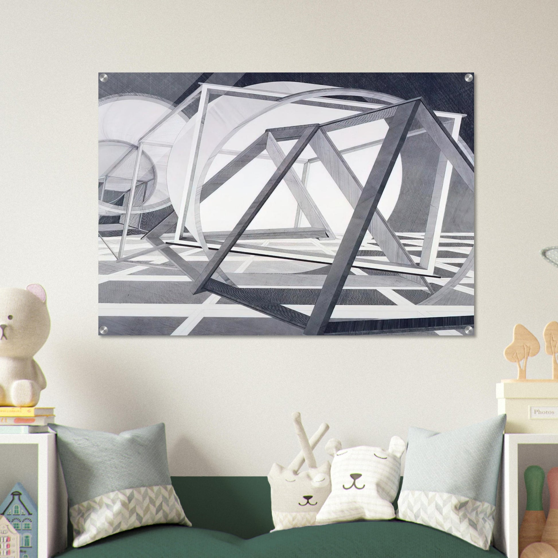 Straits of Malacca - Al Held Acrylic Print - 70x100 cm / 28x40″ inches