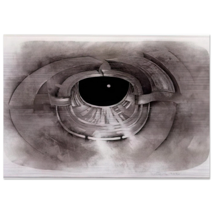 UNTITLED 1962 1 - Lee Bontecou Brushed Aluminum Print - 70x100 cm / 28x40 inches | Lee Bontecou Aluminum Print | Lee Bontecou Prints