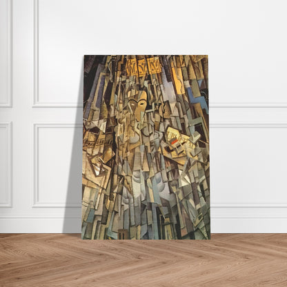 CUBIST SELF PORTRAIT - Salvador Dali Brushed Aluminum Print - 70x100 cm / 28x40 inches | Salvador Dali Aluminum Print | Salvador Dali Prints