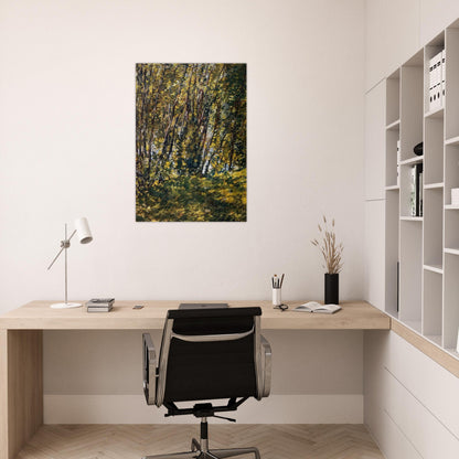 Nude in Sunlilt Wood - Childe Hassam Brushed Aluminum Print - 70x100 cm / 28x40 inches | Childe Hassam Aluminum Print | Childe Hassam Prints