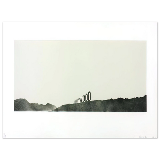 Edward Ruscha - HOLLYWOOD 1969  75x100 cm / 30x40inches Fine Art Poster