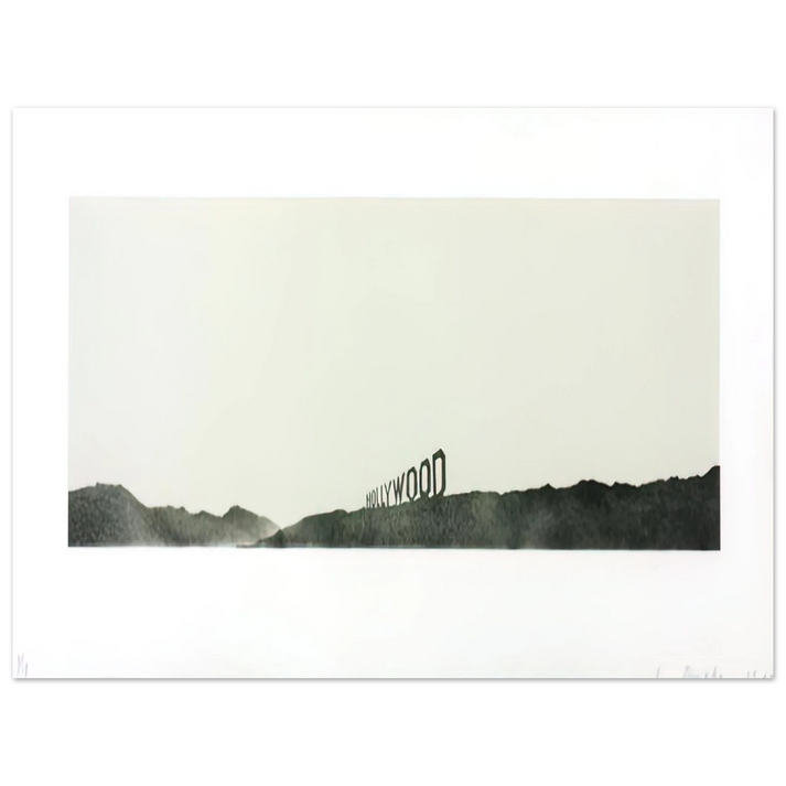 Edward Ruscha - HOLLYWOOD 1969  75x100 cm / 30x40inches Fine Art Poster