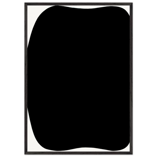 Black Ripe - Ellsworth Kelly 70x100 cm / 28x40 inches Framed Art Print – Black Wooden Frame
