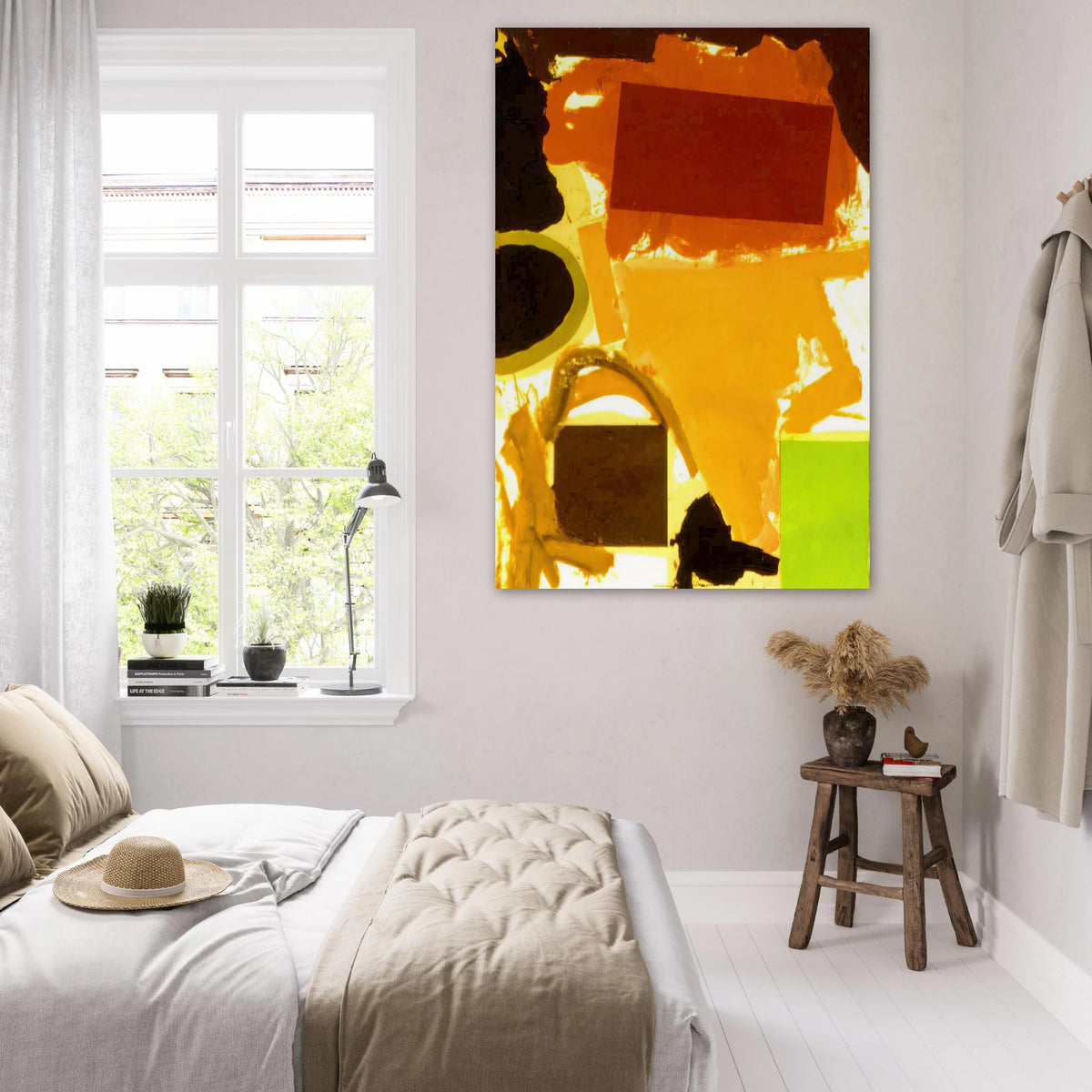 Abstract Painting with Boxes 2 - 1963 - Ronnie Landfield Art Prints - 100x150 cm / 40x60″ inches | Ronnie Landfield Poster | Ronnie Landfield Prints