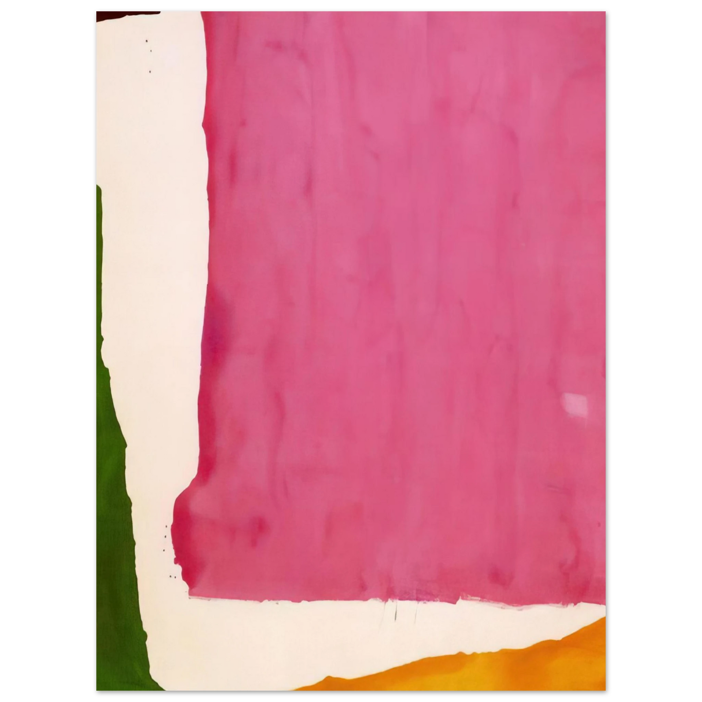 Helen Frankenthaler - Mauve District - 1966 Wall art - 15x20 cm / 6x8 inches - Premium Wooden Framed Poster With Fine Art Paper-canvas - Black frame