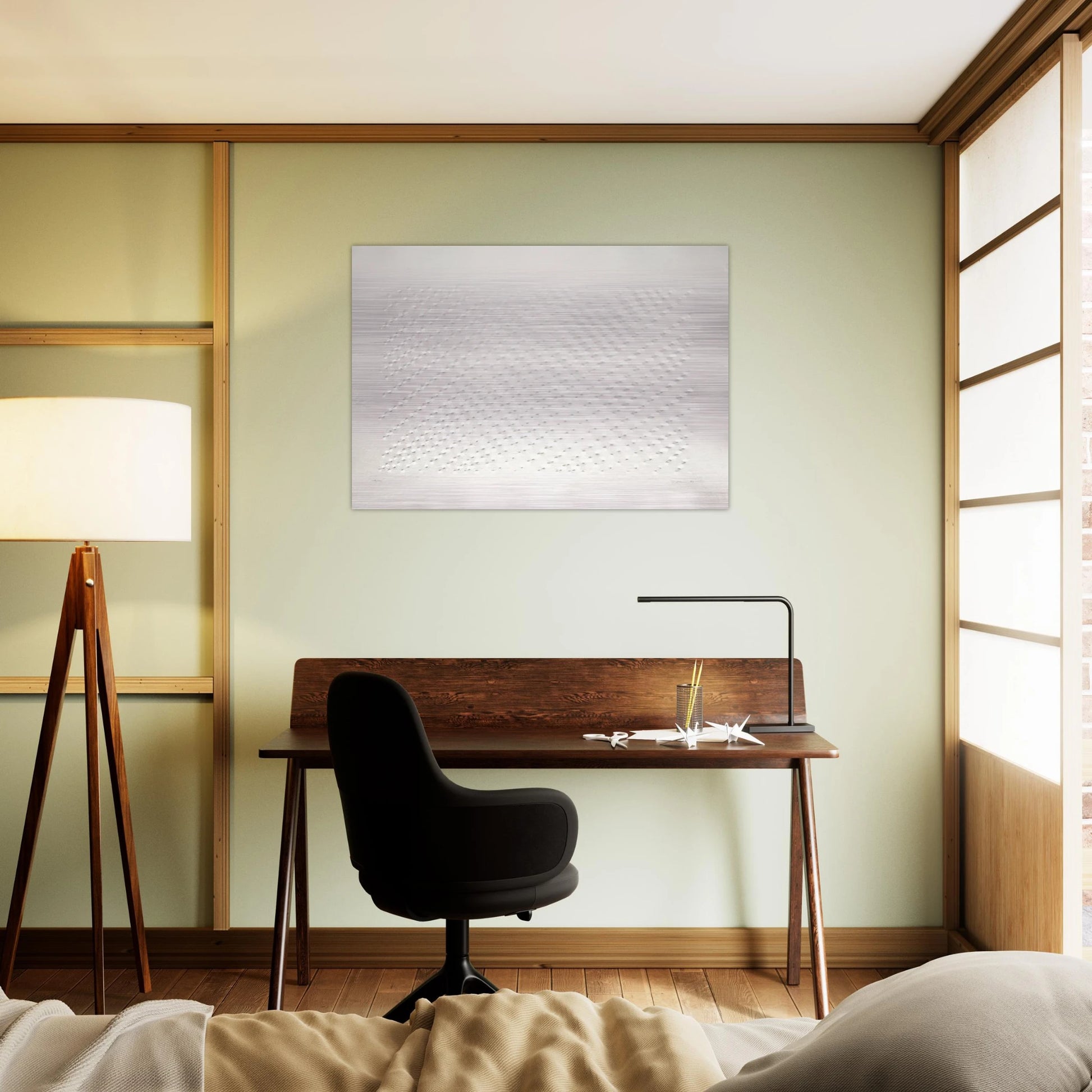 Untitled Hommage á Santomaso - Spatialism - Enrico Castellani Brushed Aluminum Print - 70x100 cm / 28x40 inches | Enrico Castellani Aluminum Print | Enrico Castellani Prints