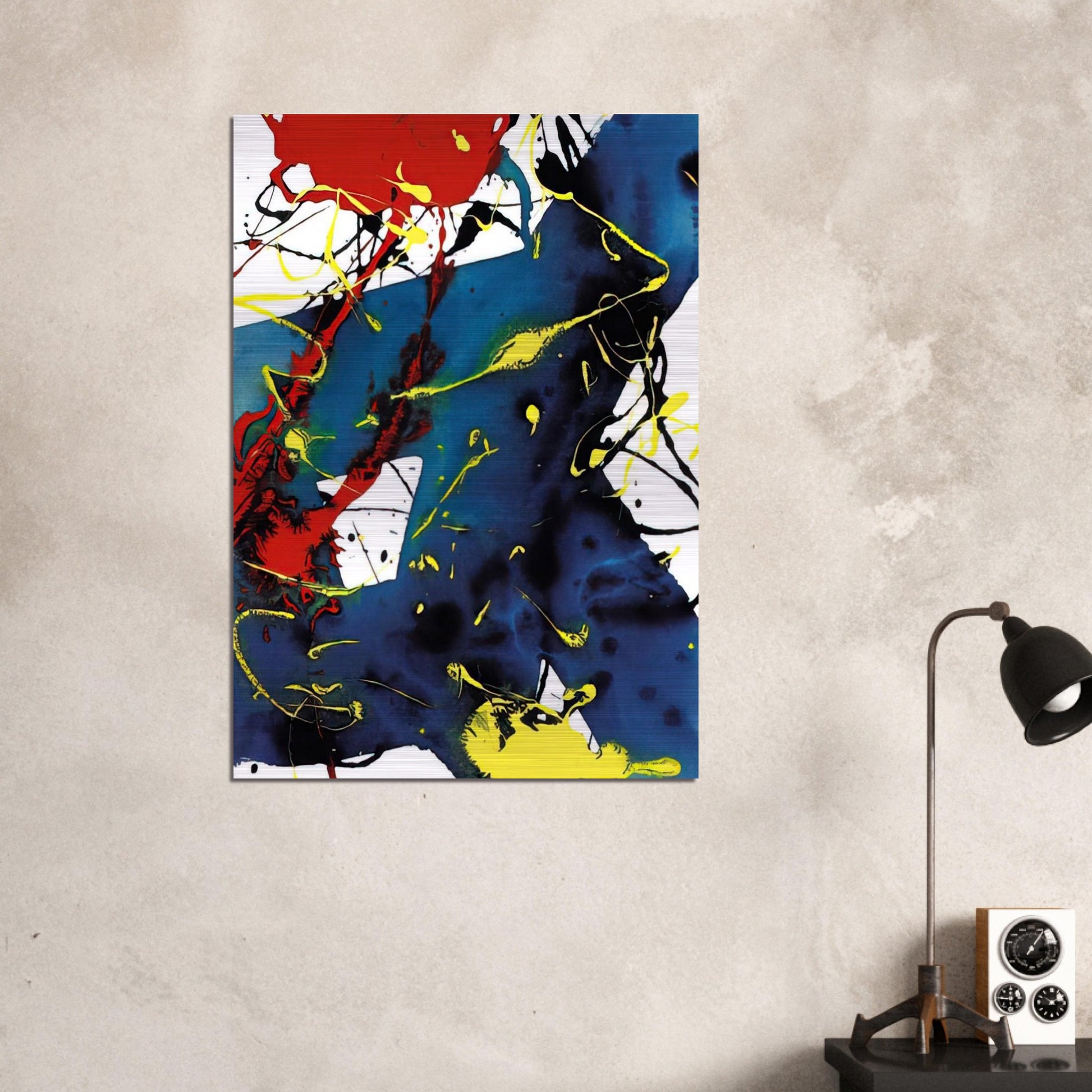 Untitled  SFP94-143  SFF 1813  - Sam Francis Brushed Aluminum Print - 70x100 cm / 28x40 inches | Sam Francis Aluminum Print | Sam Francis Prints