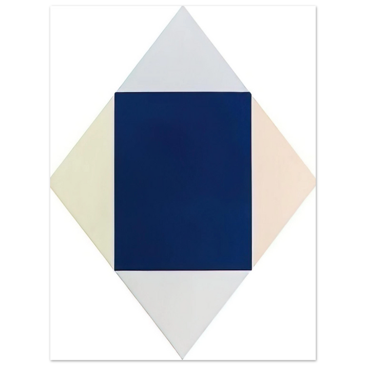 Max Bill - Blauer kern - 1969  75x100 cm / 30x40inches Fine Art Poster