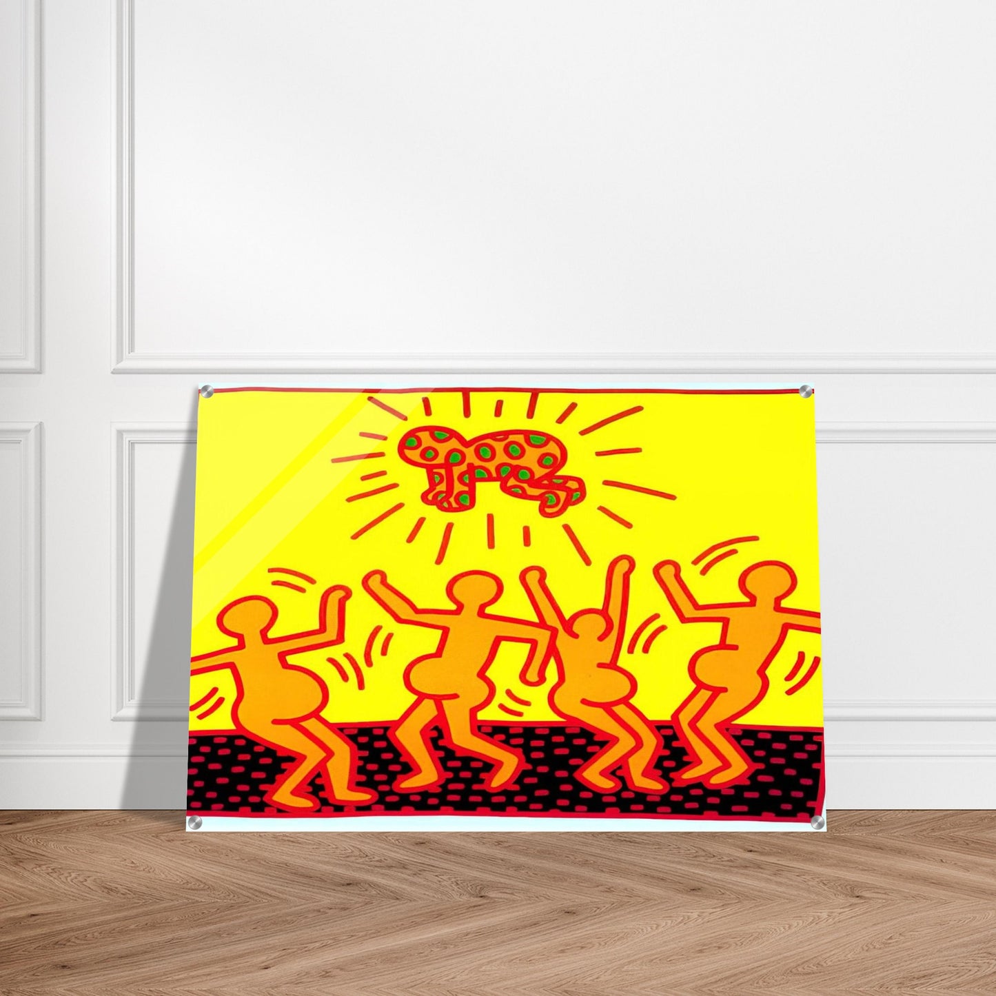 UNTITLED 1983 1 - Keith Haring Acrylic Print - 70x100 cm / 28x40″ inches | Keith Haring Wall Art | Keith Haring Prints