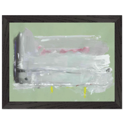 Helen Frankenthaler - Untitled - 1984 Wall art - 28x43  cm / XL (11x17 inches) - Premium Wooden Framed Poster With Fine Art Paper-canvas - White frame