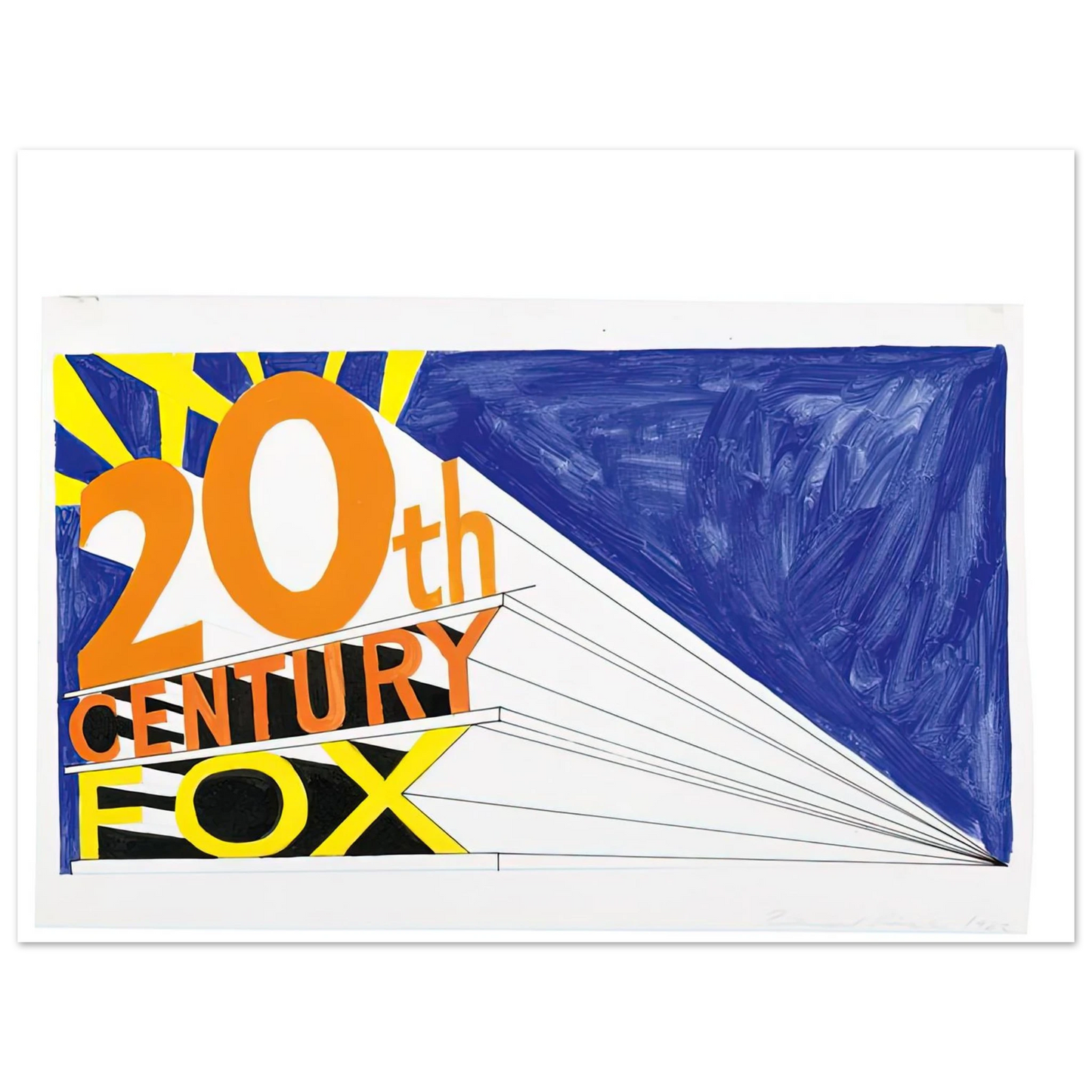 Edward Ruscha - TRADEMARK 5 1962  75x100 cm / 30x40inches Fine Art Poster