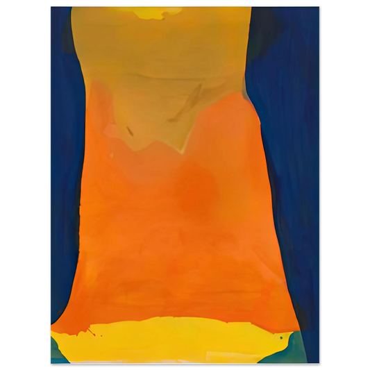 Helen Frankenthaler - Orange Mood, 1963-64- Wall Art - 21x29.7 cm / 8x12" - Fine Art Poster-canvas - -