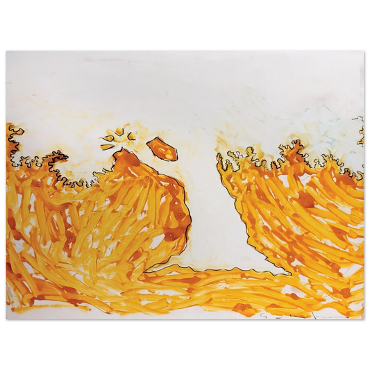 Mario Schifano - L'arbre en automne - Art Informel  75x100 cm / 30x40inches Fine Art Poster