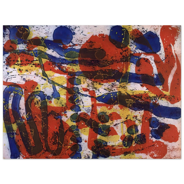 Patrick Heron - Untitled From The Brushwork Series - 1999  75x100 cm / 30x40inches Fine Art Poster