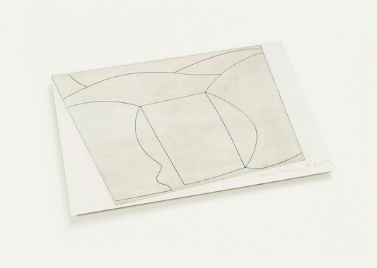 3 forms in a landscape - 1967 By Ben Nicholson Pack of 10 Post Cards | Ben Nicholson Post Cards | A6 (10.5 x 14.8 cm) - 4.1 x 5.8 inches